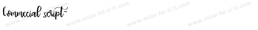 Commecial script字体转换